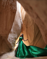 Kapadokya yeşil elbise kiralama