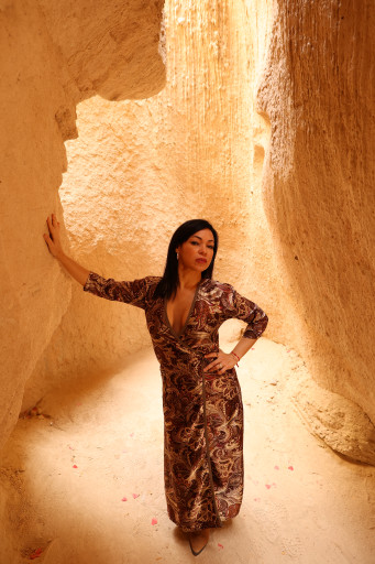 Kapadokya Etnik Desenli Kısa Elbise Kiralama
