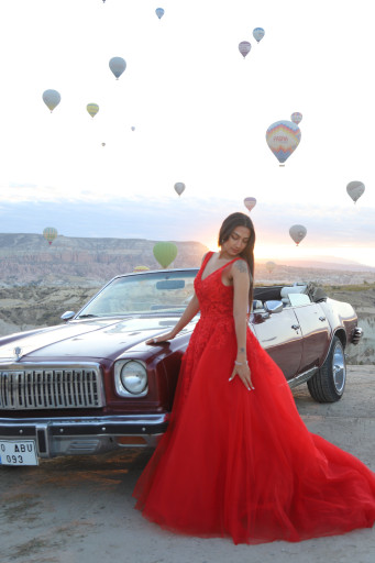 Cappadocia Red Bridal Gown Dress Rental