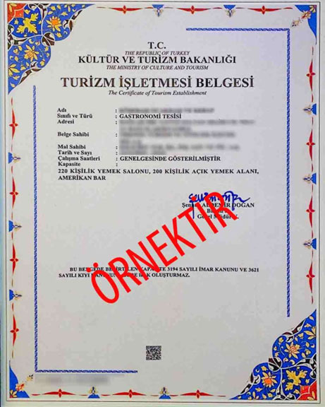 Gastronomi Belgesi