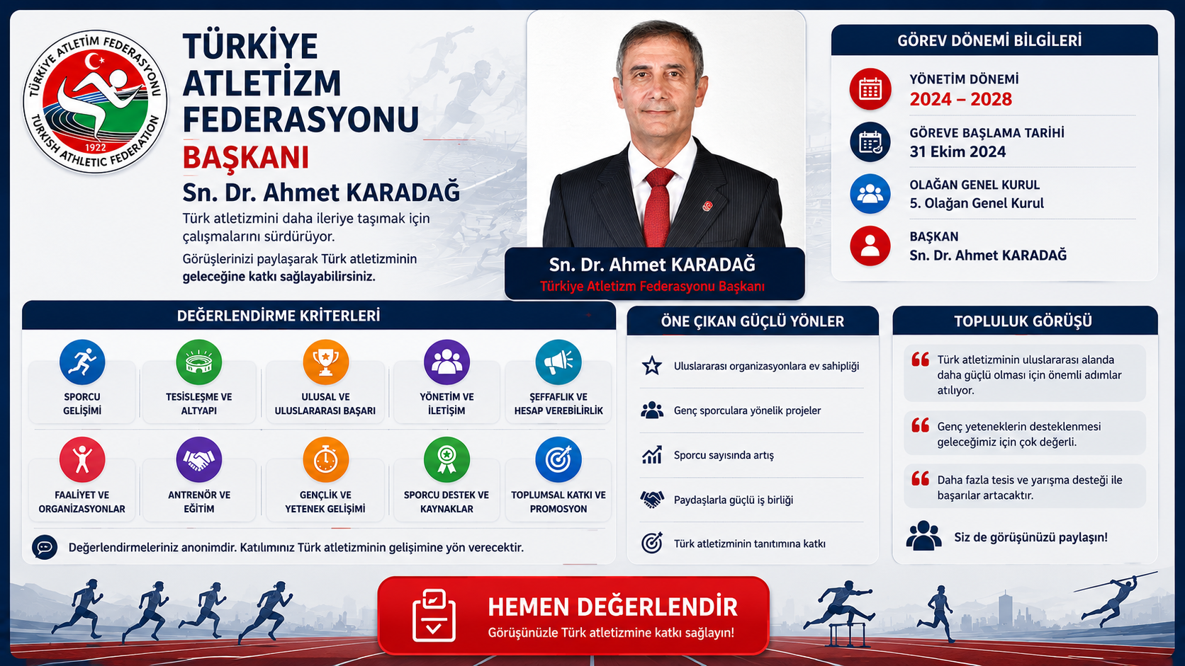  Sn. Dr. Ahmet KARADAĞ'ı Değerlendir.